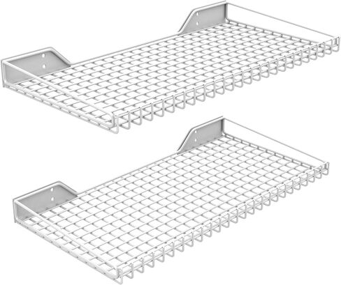 رف تخزين مثبت على الحائط من Ultrawall للمرآب، عبوتان من رف رف معدني، أرفف تنظيم حائط شديدة التحمل مناسبة للمتجر، السقيفة، المرآب 23.5 بوصة × 12 بوصة in Kuwait
