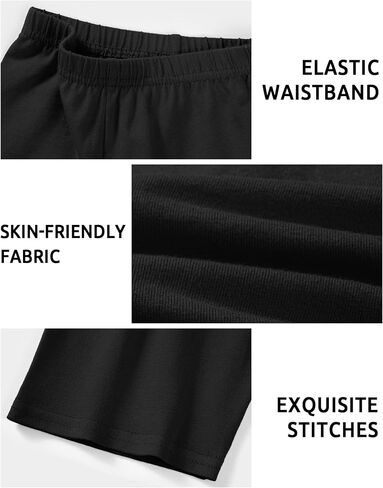 3 Pack Girls Bike Shorts Kids Cotton Cartwheel Biker Shorts Athletic Wear for Dance Running Gym in Saudi Arabia