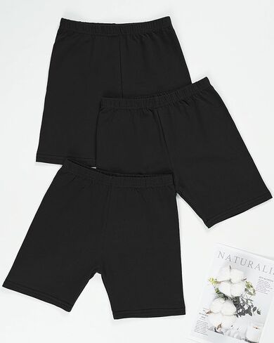 3 Pack Girls Bike Shorts Kids Cotton Cartwheel Biker Shorts Athletic Wear for Dance Running Gym in Saudi Arabia