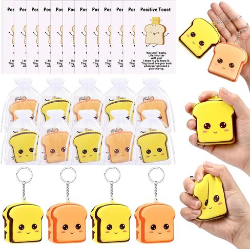 Squishy Stress Relief Keychain with Positive Cards Employee Appreciation Gifts Back to School Gifts for Students in Saudi Arabia