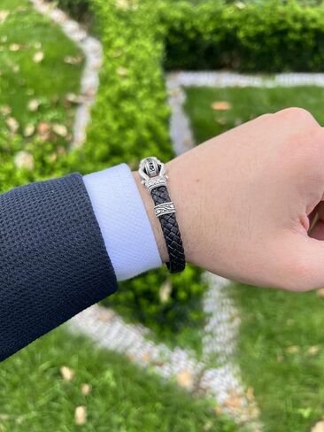 Leather Bracelets Personalized gifts for Men and boyfriend Personalized Gifts in Saudi Arabia