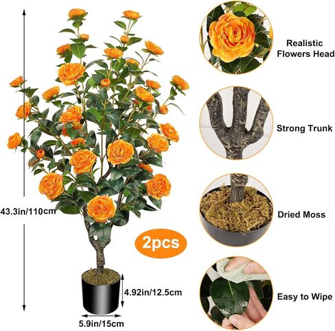 3.6FT Fake Topiary Trees Artificial Outdoor 2 Pcs Faux Cedar Tree UV Resistant Shrubs for Outdoor Patio, Porch, Garden Indoor Planters Home Decoration in Kuwait