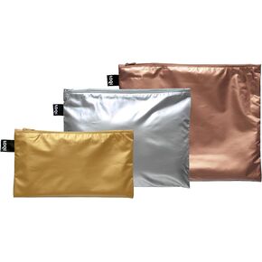 LOQI Metallic Zip Pockets