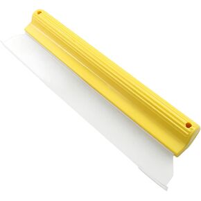 10 inch Silicone Car Squeegee - Flexible T-Bar Quick Dry Water Blade for Car, Windshield, Glass, Window Drying - Yellow
