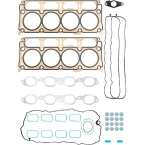 Head Gasket Kit 5.3 L, Compatible with 2014-2019 Chevy Silverado 1500 Suburban Tahoe, GMC Sierra 1500 Yukon XL, 5.3L V8 5328cc Engine, # HS26744PT, HGS4308, w/Intake & Exhaust Manifold Gasket Set