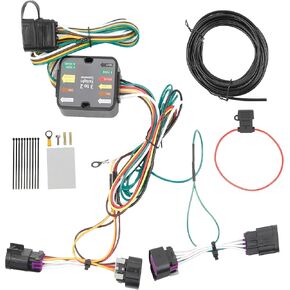 Dasbecan 4-Pin Trailer Wiring Harness kit Compatible with Ram ProMaster 1500 2500 3500 2014-2023 4-Way Flat Trailer Connector Plug Replace# 56478