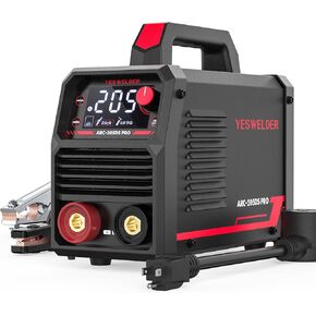 YESWELDER 205Amp Stick Welder مع شعلة رفع TIG، [شاشة LED كبيرة] 110 فولت/220 فولت آلة لحام محمولة ذات جهد مزدوج، عاكس رقمي IGBT ARC آلة لحام مع بداية ساخنة، قوة القوس