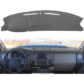 Yiz Dashboard Cover Dash Cover Mat Custom Fit for Ford Super Duty F250 F350 F450 F550 Without Touch Screen J238 (Black) in Kuwait