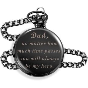 Dad Gifts,Gifts for Dad from Daughter Son,Dad Christmas Gifts,Birthday Christmas Gifts for Dad,Personalized Pocket Watch Presents for Dad,Dad Gifts for Christmas,Dad Valentines Day Father's Day Gifts