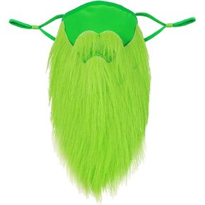 شارب مزيف لحية Leprechaun Fake Fake for St Patricks Assume Compans Supplies Irish Party Supplies - Green 1