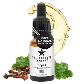 The Goodbye Company Eye Care Serum - 100% Natural Formula for Gentle Eye Support - Plant-Based Oils with Omega 3 & 9 - Soothing and Hydrating