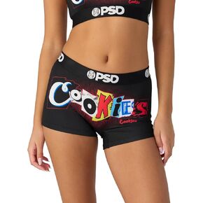 PSD Women's Cookies Boy Shorts - Full Coverage Women's Underwear - Comfortable Stretch Panties for Women