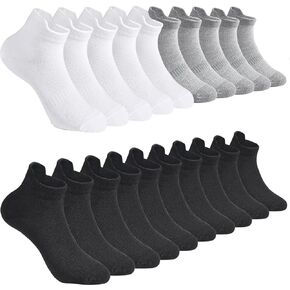 20 Pairs Ankle Athletic Running Socks Low Cut Sports Tab Socks for Boys and Girls