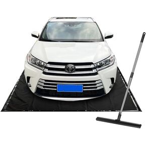 Garage Floor Mat (7'9 "x 18"), PVC Containment Mat, Anti Slip Garage Floor Pad - Provides Heavy-Duty Waterproof Protection for Cars, Preventing Rain,Snow and Mud