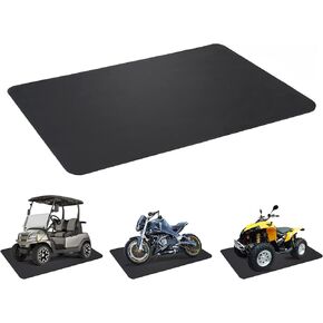 72 "x48" حصيرة مواقف للمرآب المطاط - حماية أرضك - من السهل التنظيف للاستخدام الداخلي والخارجي - رائع لـ ATV ، جنبًا إلى جنب ، RZR ، دراجة نارية ، سيارات وشاحنة (72 "x48")