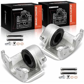 A-Premium Disc Brake Caliper Assembly Without Bracket Compatible with Ford F-150 F150, E-150 Econoline, E-150 Econoline Club Wagon, Bronco, 1986-1993 - Front Driver and Passenger Side, 2-PC Set