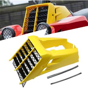 Yellow Plastic Gas Tank Side Covers with Grill, Compatible with Yamaha Banshee 350 1987-2006, 2-PC Set, OE 2GU-21711-50-00, 2GU-21721-50-00, 2GU-23391-50-00 in Kuwait