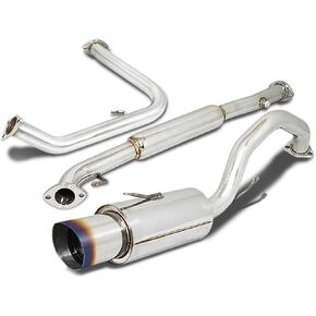 DNA MOTORING CBE-ME00L4-BT Dual Muffler Catback Exhaust System [Compatible with 00-05 Mitsubishi Eclipse 4-Cylinder Non-Turbo]