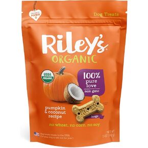 Riley'S Organics Pumpkin & Coconut Recipe Dog Treats