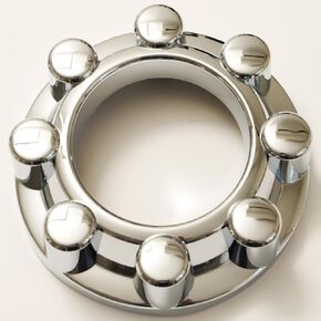 for 2017-2023 F250 F350 Super Duty 4x4 Front Wheel Chrome Center Wheel Hub Caps