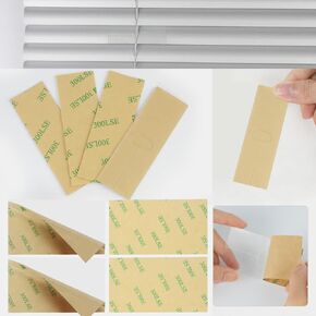 8 Vertical Blind Repair Tabs with String Holes, Horizontal Blinds Repair Kit for Replacement Slats & Parts (1in+2in) (with Hole)