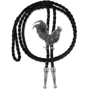 LAXPICOL Vintage Retro Bolo Tie For Men Rooster Cock Western Cowboy Bolo Tie Fashion Men's Accessary