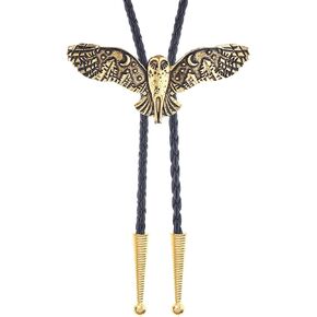 JAOYU Western Cowboy Bolo Tie for Men Women Gold Silver Death Skull Moth Bolo Tie Christmas Bolo Tie Cowgirl Neck Tie in Saudi Arabia