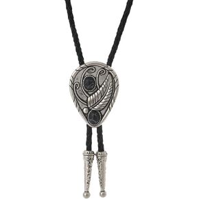 Gelconnie Turquoise Bolo Tie للرجال مصنوعة يدويًا قلادة من TIN Womens Bolo مع Stone Western Bolero Ties Cowboy Necktie
