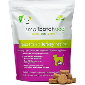 Smallbatch Pets نظام غذائي خام ممتاز مجفف بالتجميد للكلاب، وصفة لحم الخنزير، 14 أونصة، صنع في الولايات المتحدة الأمريكية، منتجات عضوية، لحم مرفوع بطريقة إنسانية، فطائر مرطّبة ومقدمة، بروتين مصدر واحد، صحي in Kuwait