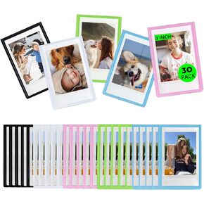 2x3 Magnetic Picture Frame For Fujifilm Instax Mini 12/11/99/90/9/8/7/EVO Camera 2.15x3.4 Inches Films, Magnets for Refrigerator with Transparent Cover - 30 Pack