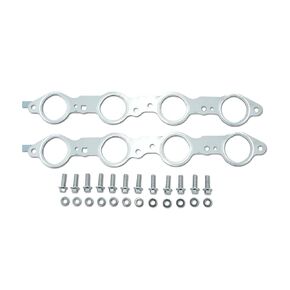 Exhaust Manifold Gasket & Bolts Kit 12617944 Compatible with Chevy Silverado 1500 2500, GMC Sierra, Suburban, LS Engines: LS1, LS2, LS3, LS6, LQ4, LQ9, 4.8L, 5.3L, 5.7L, 6.0L, 6.2L