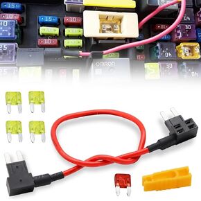 CBWPR091AA FUSE ADAPTER FUSE حامل TIPM تجاوز الكابلات إصلاح مضخة الوقود RELAY 14AWG/20AMPS لعام 2007-2016 DODGE RAM 1500 2500 3500 JEEP Chrysler Volkswagen استبدال CBWPR091AA