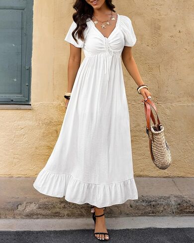BTFBM Womens Spring Dresses 2025 غير رسمية قصيرة الأكمام الخامسة in Kuwait
