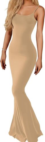Buauty Womens Summer Dress Bodycon Maxi Dress Ulcaless Dresses Long Dresses 2025 Spaghetti Slip Slip Play Elegant Party in Kuwait