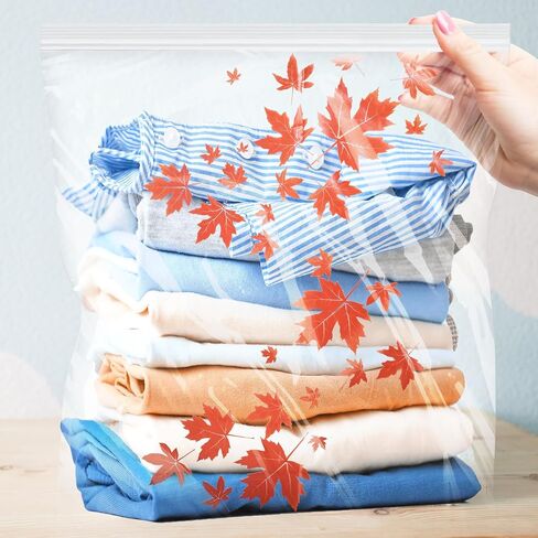 14 Packs Extra Large Zipper Cloth Storage Bags -5 Gallon Freezer Bags Thick Reclosable Zipper Bags for Storage Clothing Food Prep Moving BPA-Free Office Supplies & Travel Essential Size 18"x 24" in Saudi Arabia