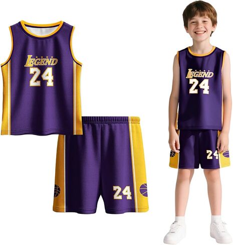 Kids Basketball Jersery Boys Sports Athletic Practice Outfits 7-12 Years in Saudi Arabia