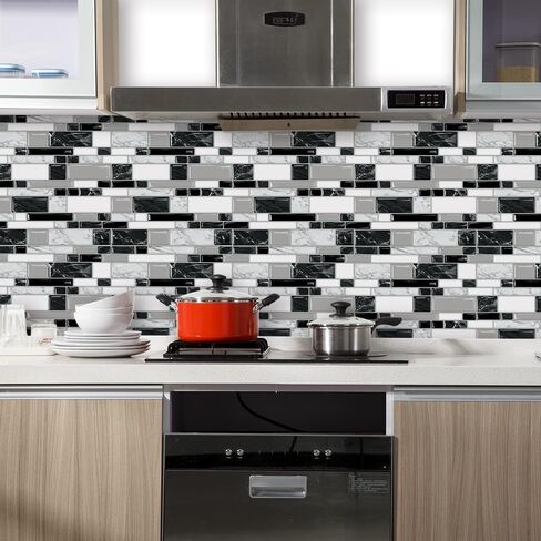 10-Sheet Peel and Stick Backsplash for Kitchen Bathroom, Ist Momoreo 12"x12" 3D Adhesive Wall Tile Sticker Stick on Backsplash, Ocean Green in Kuwait