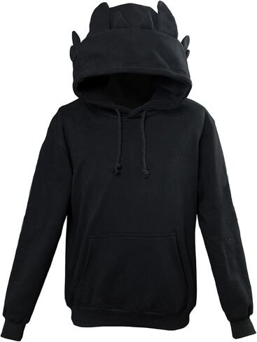 Dragon Hoodie for Adult Coat White Costume with Ears Cosplay Animal Dragon Sweater for Teen Boys Girls Gift in Kuwait