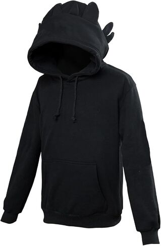 Dragon Hoodie for Adult Coat White Costume with Ears Cosplay Animal Dragon Sweater for Teen Boys Girls Gift in Kuwait