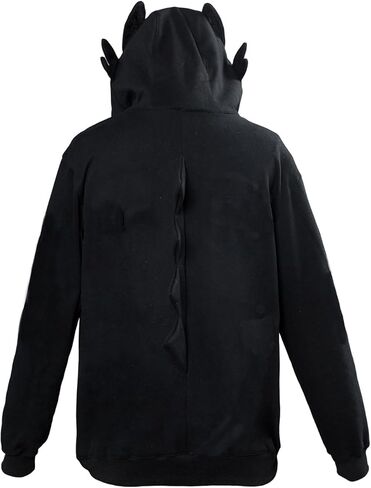 Dragon Hoodie for Adult Coat White Costume with Ears Cosplay Animal Dragon Sweater for Teen Boys Girls Gift in Kuwait