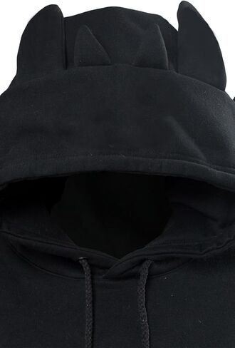 Dragon Hoodie for Adult Coat White Costume with Ears Cosplay Animal Dragon Sweater for Teen Boys Girls Gift in Kuwait