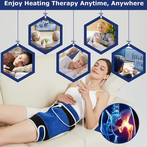 CAMECO Weighted Heating Pad for Neck, Electric Heated Neck Warmer for Neck & Shoulder Pain Relief, 30s Fast-Heating Wearable Neck Heat Therapy Wrap, Gifts for Women Mom, 86℉ -158℉ & Auto Shut Off in Saudi Arabia