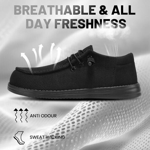 Steel Toe Shoes for Men Lightweight Loafers Slip On Safety Work Shoes Composite Toe Comfortable Non Slip Tennis Dress Sneakers in Saudi Arabia