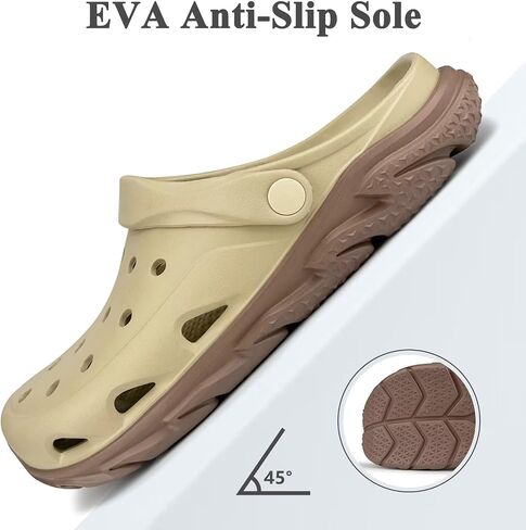 Men and Women's Garden Clogs with Arch Support, Unsex Lightweight Slip on Mule with Doule Color,No Slip Slide Sandle for Outdoor, Beach, Garden, Pool, Indoor in Saudi Arabia