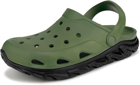 Men and Women's Garden Clogs with Arch Support, Unsex Lightweight Slip on Mule with Doule Color,No Slip Slide Sandle for Outdoor, Beach, Garden, Pool, Indoor in Saudi Arabia