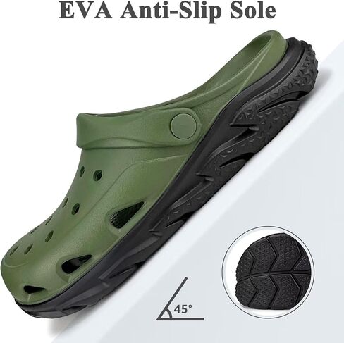 Men and Women's Garden Clogs with Arch Support, Unsex Lightweight Slip on Mule with Doule Color,No Slip Slide Sandle for Outdoor, Beach, Garden, Pool, Indoor in Saudi Arabia