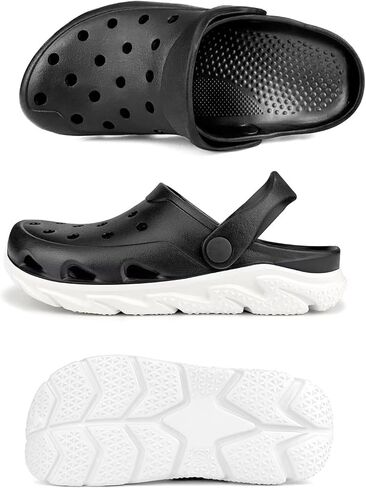 Men and Women's Garden Clogs with Arch Support, Unsex Lightweight Slip on Mule with Doule Color,No Slip Slide Sandle for Outdoor, Beach, Garden, Pool, Indoor in Kuwait