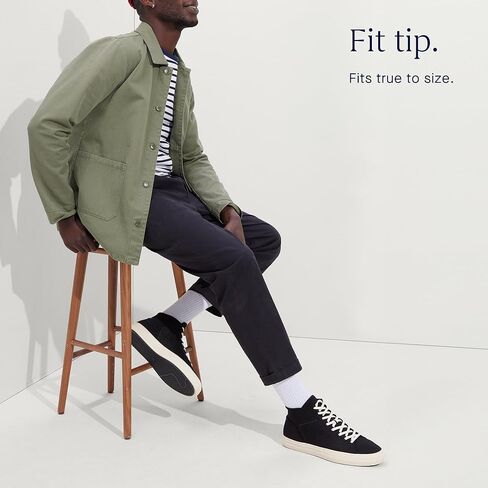 Rothy's The High Top, Men's Lace Up Sneaker for Walking & Casual Comfort, Made from Recycled Plastic Bottles & Machine Washable in Kuwait