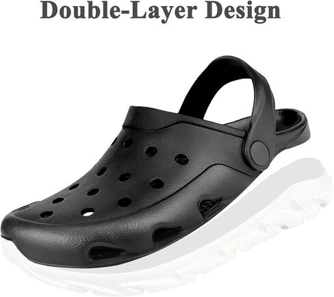 Men and Women's Garden Clogs with Arch Support, Unsex Lightweight Slip on Mule with Doule Color,No Slip Slide Sandle for Outdoor, Beach, Garden, Pool, Indoor in Kuwait