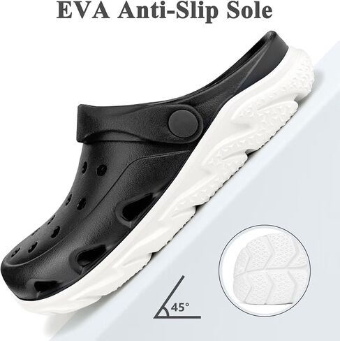 Men and Women's Garden Clogs with Arch Support, Unsex Lightweight Slip on Mule with Doule Color,No Slip Slide Sandle for Outdoor, Beach, Garden, Pool, Indoor in Kuwait